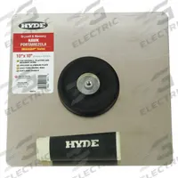 HYDE Drywall Hawk: 10 in Overall Wd, 10 in Overall Lg, Handle Mat. ProForm, Blade Mat. Aluminum (MPN 09074). Key specifications — attr1008769: Aluminum; attr1004956: HYDE; attr1008767: ProForm; attr1008770: Square.