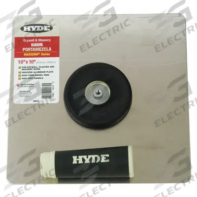 HYDE Drywall Hawk: 10 in Overall Wd, 10 in Overall Lg, Handle Mat. ProForm - Drywall Hawks