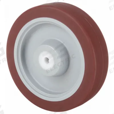 APPROVED VENDOR Caster Wheel: 5 in Wheel Dia., 1 1/4 in Wheel Wd, Polyurethane - Polyurethane Tread on Plastic Core Wheels
