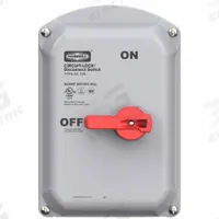 HUBBELL WIRING DEVICE-KELLEMS Replacement Cover: 600V AC, Disconnect Switch (MPN HBLDS60RC). Key specifications — Material: Polyester Blend; Features: On/Off Indicator; For Use With: Disconnect Switch; Manufacturer Part Number: HBLDS60RC; Brand: HUBBELL WIRING DEVICE-KELLEMS; Product Type: Replacement Cover; Mounting Style: Mounting Hardware.