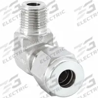 HAM-LET Compression Fitting Elbow: 1/4 in OD x 1/4 in Pipe Fitting Size, Compression x MNPT (MPN 769L SS 1/4 X 1/4). Key specifications — Compatible Fitting Brands: Let-Lok; Brand: HAM-LET.