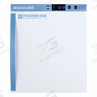 ACCUCOLD Vaccine Refrigerator: 2 cu ft, Upright, 2°C to 8°C, 23 1/4 in Overall Dp, Swing, 1 Doors (MPN ARS2PV). Key specifications — Door Opening Style: Right; Color: White; Alarm Type: Door Ajar; Manufacturer Part Number: ARS2PV; Brand: ACCUCOLD; Product Type: Vaccine Refrigerator; Door Type: Swing; Refrigerant Type: R-600a.