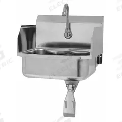 SANI-LAV Hand Sink: 1 Stations, 5 in Bowl Dp, 14 in Bowl Lg, 11 in Bowl Wd, Faucet Included, 18 ga (MPN 607L). Key specifications — Includes Side Splash: Side Splash Included; Series: Stainless Steel Hand Wash Sink; Brand: SANI-LAV.
