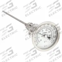 APPROVED VENDOR Dial Thermometer: 0°F to 250°F /-20°C to 120°C, 9 in Stem Lg, 3 in Dial Dia (MPN 1NGB1). Key specifications — Accuracy: ±1 % @ 41 to 200 °F, ±1.5 % Otherwise; Brand: APPROVED VENDOR.