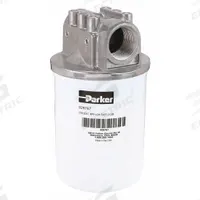 PARKER Hydraulic Spin-on Filter: 50 gpm Max. Flow, 150 psi Max. Pressure, Fiberglass (MPN 50AT120BBPCN20H). Key specifications — attr95846: Fiberglass; attr98907: PARKER; attr95844: 20.