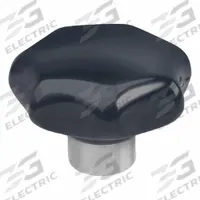 JW WINCO Plastic Hand Knobs with Stainless Steel Hub: 7 Point, Plastic w/ SS Thread, M12 Thread (MPN 12NE04/E). Key specifications — Brand: JW WINCO.
