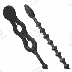 GARDNER BENDER Beadle Wrap: Black, 12 in Lg, Outdoor Use, Max. 3 1/4 in Bundle Dia., 15 PK (MPN 45-12BEADBK). Key specifications — Outdoor Use: Yes; Color: Black; Brand: GARDNER BENDER; Pack: Small Pack.