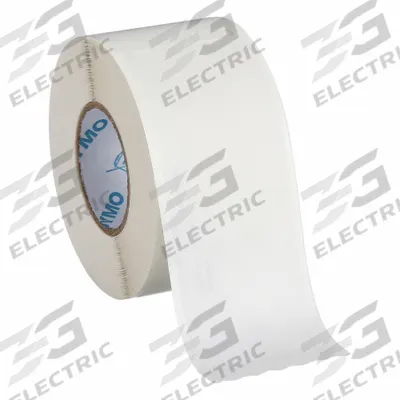 DYMO Printer Label: 1 1/8 in Label Wd, 3 1/2 in Label Ht, Clear, 1 in Core Dia. - Colored Direct Thermal Labels