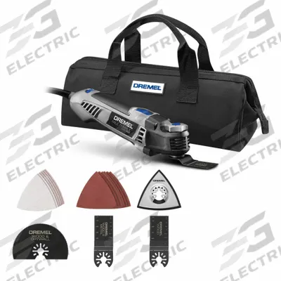 DREMEL Oscillating Tool Kit: 10,000 to 21,000, 3.2° Oscillation Angle, 5 A Current - Dremel Corded Oscillating Tools