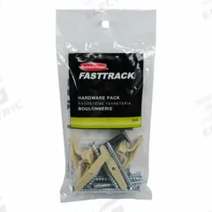 FASTTRACK Rail Hardware Pack: Hardware Pack, Plastic, Garage Rail System (MPN 1784975). Key specifications — Compatible Product Type: Garage Rail System; Kit Contents: (11) Screws; Kit Type: Hardware Pack; Material: Plastic; Brand: FASTTRACK.