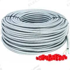 SOUTHWIRE Metal Clad Armored Cable: 12 AWG, 2 Conductors, Copper, 250 ft, Aluminum, Std, THHN (MPN 68932301). Key specifications — Brand: SOUTHWIRE.