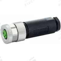 MURRELEKTRONIK Circular Connector: A Coded, 3 Socket, M8 with Straight Connection, IP67, PA (MPN 7000-08621-0000000). Key specifications — Brand: MURRELEKTRONIK; IP Rating: IP67; Housing Material: PA; Connector Body Type: Socket; Coding: A; Voltage Rating: 50V AC; Wiring Type: Screw Terminals.