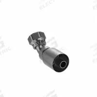 PARKER Hydraulic Crimp Fitting: Steel x Steel, 45° Elbow, -10 For Hose Dash Size, ORS x Crimp (MPN 1J777-10-10). Key specifications — Fitting Gender: Female x Genderless; Fitting Connection Type: ORS x Crimp; For Hose Dash Size: -10; Thread Size: 0.511"-27; Brand: PARKER.