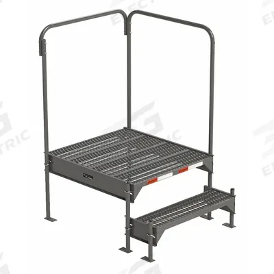 APPROVED VENDOR Work Platform: 1.8 ft Platform Ht - Max, 34.6 in x 39 in - Configurable Single-Access Platforms