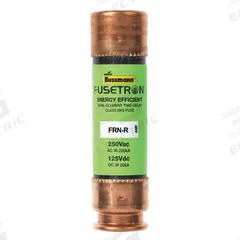 BUSSMANN Fuse: Class RK5, FRN-R Series, Time-Delay, 3.5 A, 250 V AC, 125 V DC, Non-Indicating (MPN FRN-R-3-1/2). Key specifications — Series: FRN-R.