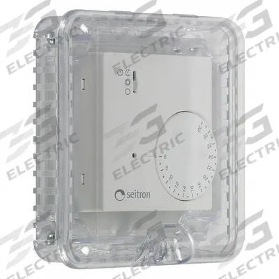 SAFETY TECHNOLOGY INTERNATIONAL Small Thermostat Protector: Polycarbonate, 4 in Overall Dp - Covers for Alarms & Wall Fixtures