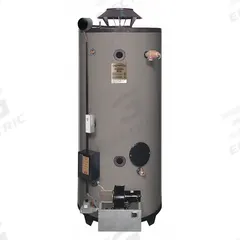 RHEEM-RUUD Commercial Gas Water Heater: Natural Gas, Low NOx, 100 gal, 250,000 BTU, 73.25 in Ht (MPN GNU100-250A). Key specifications — Display Sell UOM: EA; Market: Commercial; Standards: ASHRAE; Sub-brand: Commercial Water Heater; Brand: RHEEM-RUUD; Low NOx: Yes; Water Connection Location: Side; Fuel Type: Natural Gas.