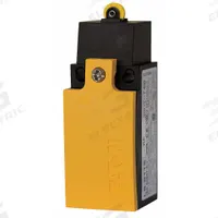 EATON Roller Plunger Limit Switch: LS-Titan Series, 1NO/1NC, Roller Plunger (MPN LSM-11S-P). Key specifications — Brand: EATON; Manufacturer Part Number: LSM-11S-P; Series: LS-Titan; Switch Action: Momentary/Momentary; Terminal Connection Type: Cage Clamp.