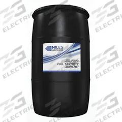 MILES LUBRICANTS Compressor Oil: 55 gal, Drum, 30 SAE Grade, 100 ISO Viscosity Grade, Food Grade (MPN MSF1548001). Key specifications — attr59744: 106; attr59746: 100; attr59736: Yes; attr59735: Drum; attr59738: Miles FG Comtech Clean; attr59749: 30.