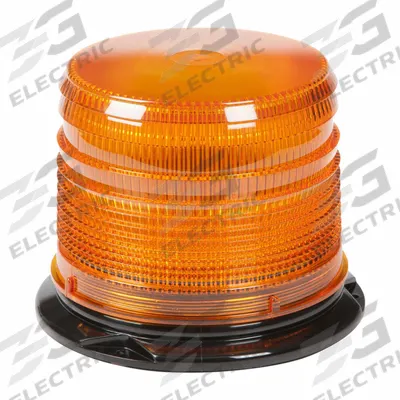 GROTE Flashing Beacon: Flashing Beacon, Amber, 6 3/8 in Overall Wd, 4 7/8 in Overall Ht - Vehicle Flashing Beacons
