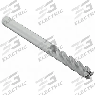 CLEVELAND Square End Mill: Carbide, 4 Flute, 1/8" Mill Dia, 1" LOC, 3" OAL (MPN C61825) - Carbide Square End Mills for Aluminum