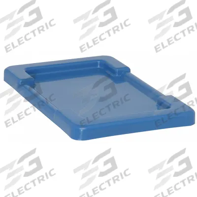 QUANTUM STORAGE SYSTEMS Lid: 17 1/4 in x 11 in, Blue, FDA Compliant - Lids for Cross-Stacking & Nesting Totes