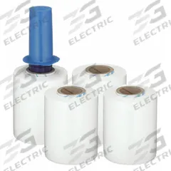 GOODWRAPPERS Stretch Wrap Film: Cast Stretch Wrap, Std Duty, 80 ga Gauge, 5 in Overall Wd, 4 PK (MPN 15A905). Key specifications — Color: White; Material Additive: Color Additive; Includes: Reusable Dispenser with Hand Brake; Brand: GOODWRAPPERS.
