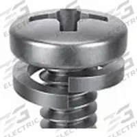 SEMS Screw: Split Lock, #6-32 Thread Size, 1/2 in Lg, Stainless Steel, Passivated, Pan, 25 PK (MPN 1-PPL-6C-50). Key specifications — Drive Size: #2.