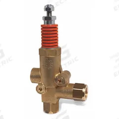 MI-T-M Unloader Valve Orange Spring: 1/2 in Bypass Connection Size, Threaded, Brass, 6 in Overall Ht (MPN 8-0032). Key specifications — Bypass Connection Type: Threaded; Brand: MI-T-M; Application: High Pressure Water Regulator Repair Kit.