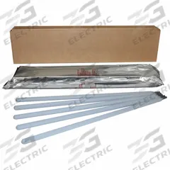ESAB Hardfacing Stick Electrode: Stoody 31, 3/16 in x 14 in, 10 lb, 49 HRC (MPN 10206500). Key specifications — Brand: ESAB; Maximum Rockwell Hardness (As Welded): 49 HRC.