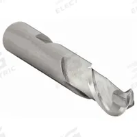 CLEVELAND Ball End Mill: High Speed Steel, 2 Flute, 1/2" Mill Dia, 1" LOC, 3-1/4" OAL (MPN C42124)