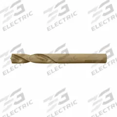 CLE-LINE Spot Weld Drill Bit: 10 mm, 135° Split Point, Straw/Bronze Cobalt, 3-Flats Shank (MPN C20880). Key specifications — attr1236143: 0.3937.