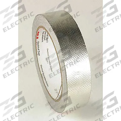 3M Conductive Electrical Tape: 3/4 in Wd, 18 yd Lg, 4 mil Thick, 600 V Volt Rating - Ultra-Conductive Embossed Foil Electrical Tape