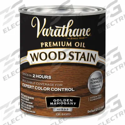 VARATHANE Wood Stain: Wood Stain, Interior, Oil, 1 qt Container Size, Wood, Satin - Wood Stains