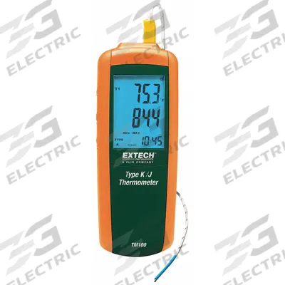 EXTECH Thermocouple Thermometer: For Type J/Type K Thermocouple Type - Thermocouple Meters without Data Output