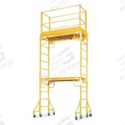 BIL-JAX Scaffold Tower: Steel, 2 ft to 11.5 ft, 72 in x 29 in - Scaffold Towers