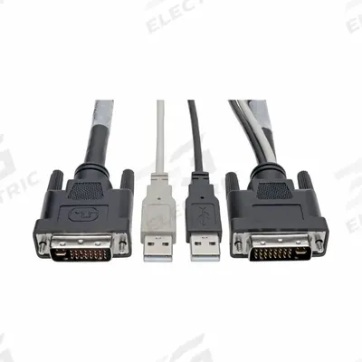 EATON TRIPP LITE Server Management Cable Kit: Cat5/5e/DVI/USB 2.0/VGA/SVGA, 1920x1200 @ 60Hz - KVM Cable Kits