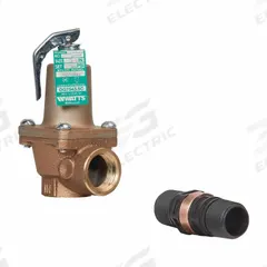 WATTS Relief Valve: FNPTF x FNPTF, 3/4 in x 3/4 in, Copper Silicon Alloy, 150 psi Max. Op Pressure (MPN 3/4 LF174A 125 FS). Key specifications — Brand: WATTS.