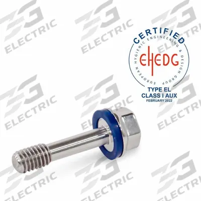 JW WINCO Hygienic Hex Head Screws: Stainless Steel, Partially Threaded, M10, 12 mm Min Thread Lg - Narrow-Shaft Hygienic Hex Head Screws with Sealing Washer