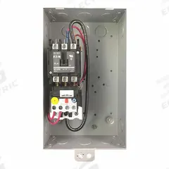 EATON Definite Purpose Starter: Non-Reversing, 3 Poles, 40 A, 120V AC Coil, Thermal Protection, 24 (MPN A27CGE40A040). Key specifications — Brand: EATON; Thermal Units Required: None (Includes Integrated Bimetallic Elements).