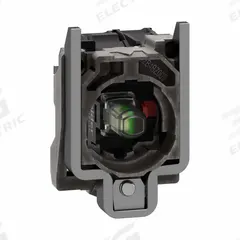SCHNEIDER ELECTRIC Lamp Module and Contact Block: 22 mm Panel Mounting Size, 1NC, White, LED (MPN ZB4BW0G12). Key specifications — Brand: SCHNEIDER; Compatible with Series: XB4; Includes Bulb: Bulb Included; Lamp Module Voltage: 110 to 120V AC.