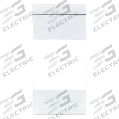 APPROVED VENDOR Reclosable Bag: 2 mil Thick, 4 in Wd, 8 in Lg, Hang Hole Not Included - White Block Reclosable Poly Bags