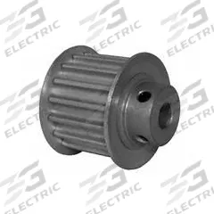 DAYTON Timing Pulley: Curvilinear, Fixed, For 15 mm Belt Wd, 16 Teeth, 5 mm Pitch, Aluminum (MPN 16-5M15M6FA6). Key specifications — Brand: DAYTON; Finish: Clear Anodized; For Belt Series: Powerhouse®.