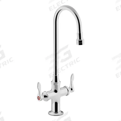 KOHLER Gooseneck Bathroom Faucet: Triton Bowe, Brass, Polished Chrome Finish - Single-Post Handle Bathroom Faucets