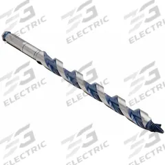 BOSCH Hybrid Drill Bit: 1/2 in Drill Bit Size, 13 in Overall Lg, Hex Shank, 5/16 in Shank Hex Size (MPN NKMT08). Key specifications — attr255259: Hybrid Ship and Spur Auger; attr255260: Carbon Steel; attr255261: PTFE; attr277197: BOSCH.