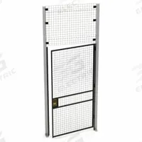 HUSKY RACK & WIRE Swing Door: 10 ft H x 4 ft W x 1 3/4 in D, Black, Powder-Coated (MPN V220410-094). Key specifications — attr1283297: Powder-Coated; attr1283316: Steel; attr1283323: Right; attr1283313: Yes; attr1283333: HUSKY RACK & WIRE.