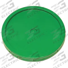 APPROVED VENDOR Pail Lid: Gasketed/Snap-On/Tear Tab, 12 1/4 in Overall Dia, Green, Plastic (MPN ROP2100CVR-TT-GR). Key specifications — attr1188872: APPROVED VENDOR; attr1265149: 1H2/Y27/S; attr1188855: 49EN60; attr1188854: Plastic; attr1188856: ROP2150GR-M.