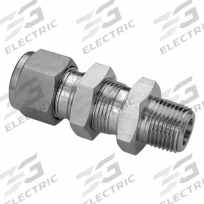 HAM-LET Compression Fitting Adapter: 1/8 in OD x 1/8 in Pipe Fitting Size - Double-Ferrule Stainless Steel Fittings