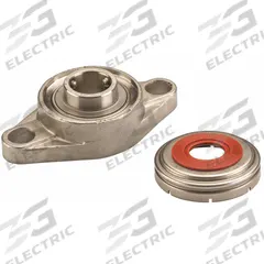 NTN 2 Bolt Flange Bearing: Radial Ball, 1 3/16 in Bore, SS, Set Screws, 5 17/32 in Lg, 1 37/64 in Wd (MPN SUCFL206-19C0FG1). Key specifications — Bore Type: Cylindrical; Brand: NTN; Lubricant Material: FDA/USDA-H1 Solid Grease; Mounting Bolt Size: 5/8 in; System of Measurement: Inch; Included Bearing Cap: Open Cap.