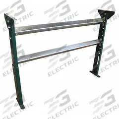 ASHLAND CONVEYOR Conveyor Support Stand: For 31 in Between Frame Wd, 43 in Min. Ht, 55 in Max. Ht (MPN H15M49B31). Key specifications — Stand Material: Steel; Color: Green; Brand: ASHLAND CONVEYOR.